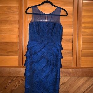 Navy dress with sweater